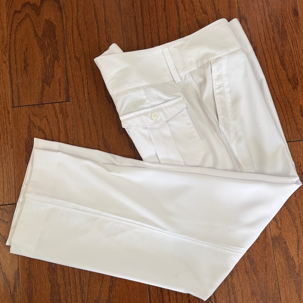 Adidas White Climalite golf pants - size 8